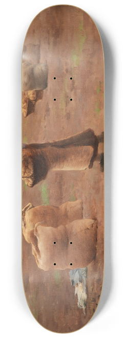 Henry Lerolle - La rcolte des pommes de terre 8.25 inch art skate deck