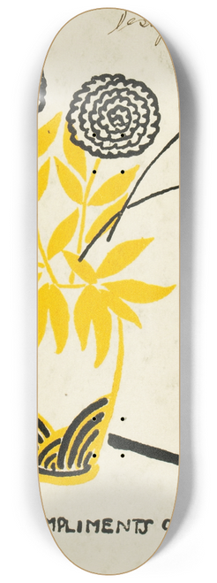 Henry Lyman Saen - With the Compliments of the Season (Design no. 3) 8.25 inch art skate deck