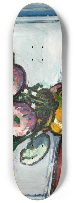 Henry Lyman Saen - Zinnias 8.25 inch art skate deck
