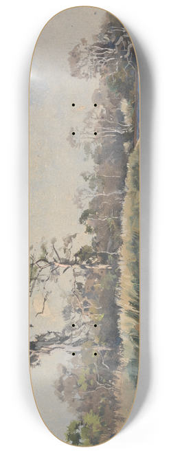 Alfred Parsons - A Creek at Wilmington, N.C. 8.25 inch art skate deck