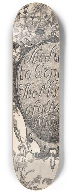 Alfred Parsons - Title page from She Stoops to Conquer 8.25 inch art skate deck