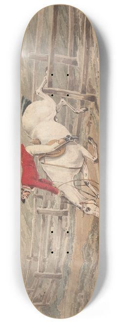 Henry Thomas Alken - Doing the Thing; and the Thing Done; Doing it Somehow 8.25 inch art skate deck