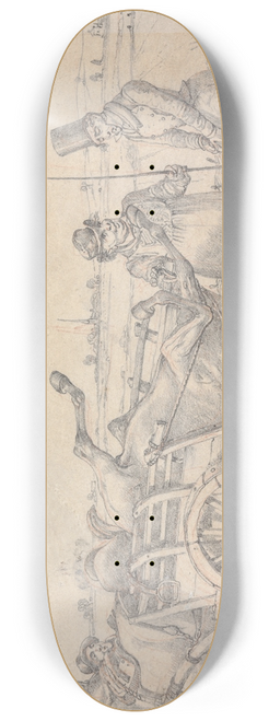 Henry Thomas Alken - Sporting Notions: All He Is Fit For Sir, Now is to Be Cut Up. I Have a Notion That He Cant Be Cut up More Than Myself 8.25 inch art skate deck