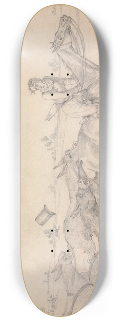 Henry Thomas Alken - Sporting Notions: I Have a Notion That I Dont Look Unlike Mazeppa 8.25 inch art skate deck
