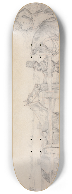 Henry Thomas Alken - Sporting Notions: I Have a Notion That My Horse Looks Like 40 Guineas in the Pound 8.25 inch art skate deck
