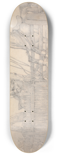 Henry Thomas Alken - Sporting Notions: I Have a Notion You Must Either Pull Him Over or Persuade Him to Pull You Back Again 8.25 inch art skate deck
