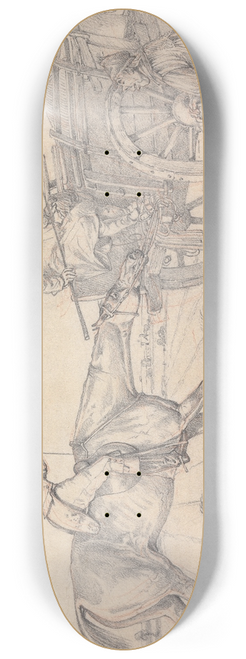 Henry Thomas Alken - Sporting Notions: Its My Notion That This is the Only Way to Get Her Along 8.25 inch art skate deck