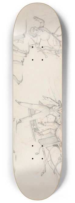 Henry Thomas Alken - Symptoms: of Being Drawn, of a Fine Song, of Troting, of Being In, of Being Out, of a Recoil 8.25 inch art skate deck