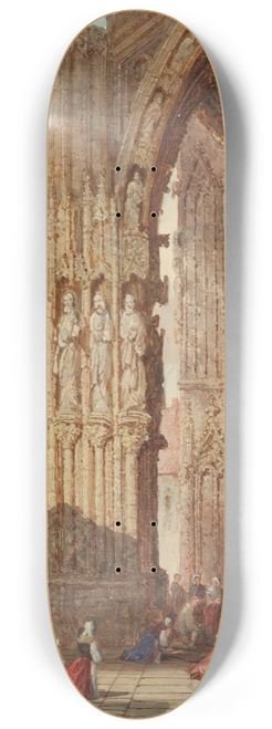 Henry Thomas Schafer - Regensburg Cathedral of St. Peter, Germany 8.25 inch art skate deck