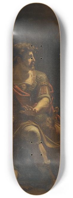 Henry Tresham - Brutus Disturbed By The Ghost Of Caesar, From Shakespeares Julius Caesar, Act Iv, Scene Iii 8.25 inch art skate deck
