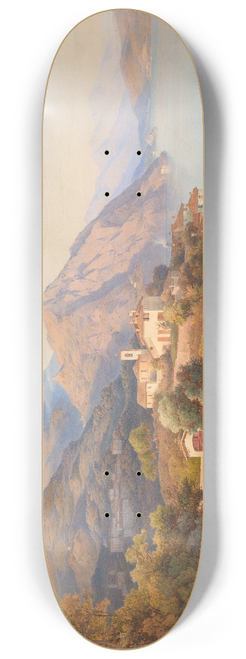 Hermann David Salomon Corrodi - A Summer Evening at the Lago Maggiore 8.25 inch art skate deck
