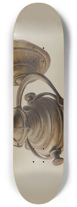 Herman O. Stroh - Binnacle Lamp 8.25 inch art skate deck