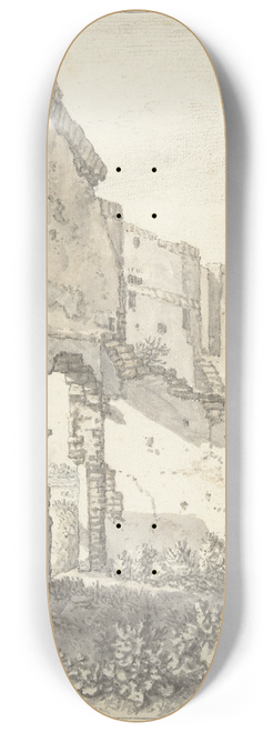 Herman Saftleven - Runes van een gebouw te Utrech 8.25 inch art skate deck