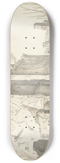 Herman Saftleven - Rune van een huis in Utrecht 8.25 inch art skate deck