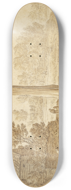 Herman Saftleven - The Corner of the Bulwark at Utrecht 8.25 inch art skate deck