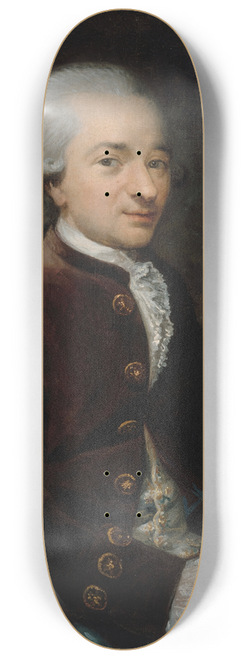 H. Lefvre - Portrait dhomme, autrefois maquill en Robespierre 8.25 inch art skate deck