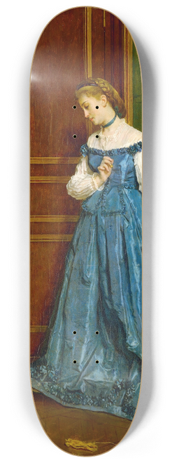 Alfred Stevens - Hesitation (Madame Monteaux) 8.25 inch art skate deck