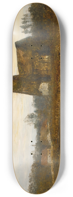 Homer Dodge Martin - Criqueboeuf Church, Normandy 8.25 inch art skate deck