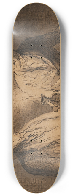 Honor Daumier - Un dernier mot (Le Bonsoir) 8.25 inch art skate deck