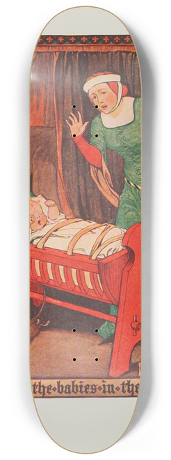 Hope Dunlap - And bit the babies in the cradles 8.25 inch art skate deck