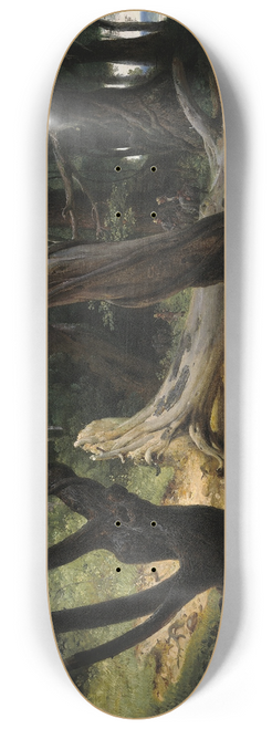 Horace Vernet - Departure for the Hunt in the Pontine Marshes 8.25 inch art skate deck
