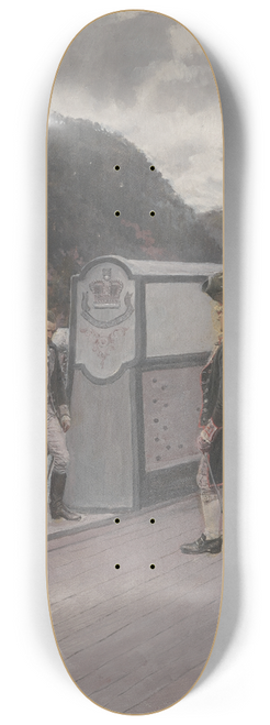 Howard Pyle - The Escape Of Arnold On The British Sloop-Of-War vulture 8.25 inch art skate deck