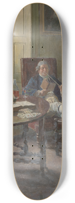 Howard Pyle - They read only upon occasion, when the weather darkened 8.25 inch art skate deck