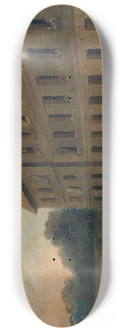 Hubert Robert - Rcration Des Prisonniers  Saint-Lazare; La Partie De Ballon 8.25 inch art skate deck