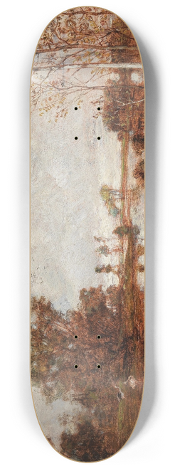 Hugo Charlemont - Herons on the Riverbank 8.25 inch art skate deck