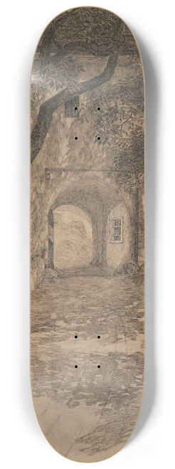 Hugo Darnaut - Zufahrtsweg mit Tor 8.25 inch art skate deck