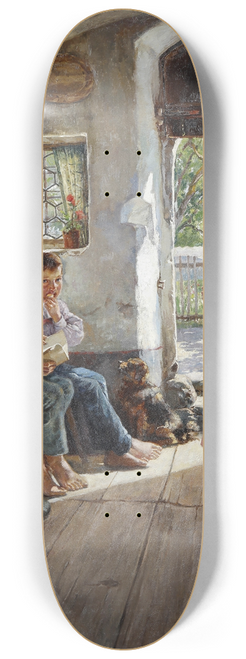 Hugo Lffler - Preparing For The Lesson 8.25 inch art skate deck