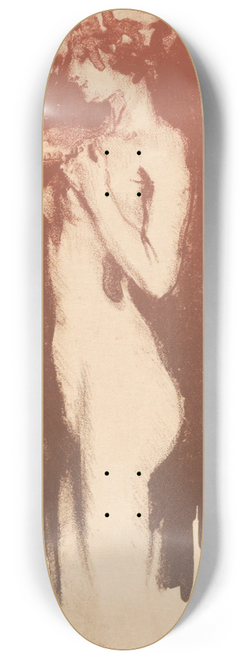 Huib Luns - Staande naakte vrouw 8.25 inch art skate deck