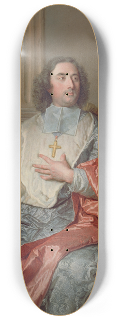 Hyacinthe Rigaud - Charles de Saint-Albin,Archbishop of Cambrai 8.25 inch art skate deck