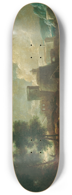 Ignaz Flurer - Flusslandschaft 8.25 inch art skate deck