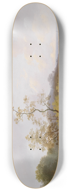 Ignaz Raffalt - Weite Landschaft mit Hirten 8.25 inch art skate deck