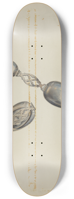 Alfred Walbeck - Silver Folding Spoon 8.25 inch art skate deck