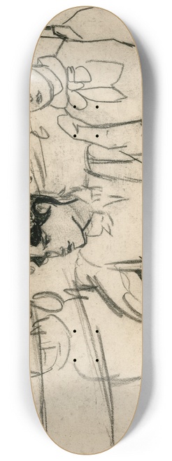 Isaac Israls - Drie vrouwen wandelen langs een gracht 8.25 inch art skate deck