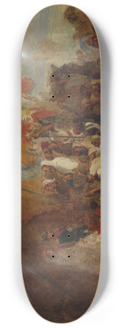 Isidore Pils - Sketch for Reception of Emperor Napoleon III and Empress Eugnie by the Kabyle Leaders at Algiers on September 18, 1860 8.25 inch art skate deck