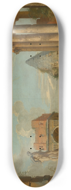 Italian School - Classical Landscape 8.25 inch art skate deck