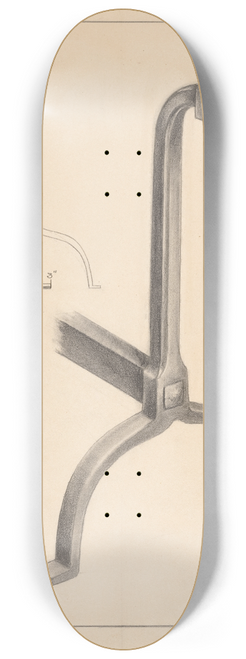 Jack Staloff - Andiron (one of pair) 8.25 inch art skate deck