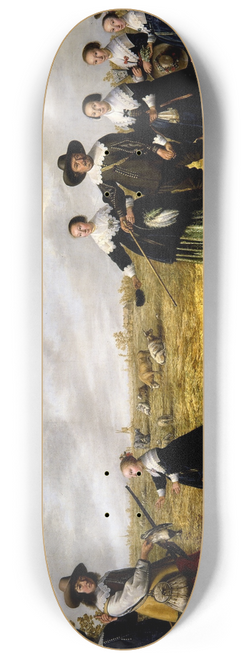 Jacob & Albert Cuyp - Portrait of a Family in a Landscape 8.25 inch art skate deck