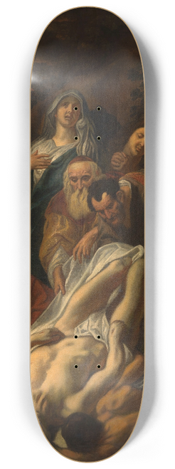 Jacob Jordaens - Christs Entombment 8.25 inch art skate deck