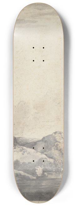 Jacob van Ruisdael - Rock section by the water 8.25 inch art skate deck