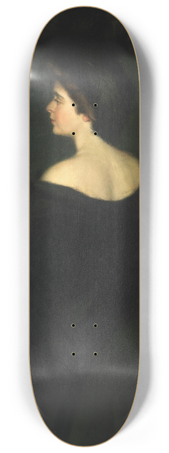 Alice Pike Barney - Laura in Blacks 8.25 inch art skate deck