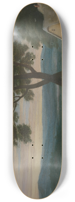 Jacques Fouquier - Panoramic view of Avignon 8.25 inch art skate deck