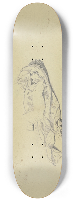 Jakob Becker - Draperie, darauf eine Hand gesttzt 8.25 inch art skate deck