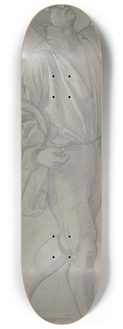 Jakob Becker - Junger Schnitter, nach rechts ausschreitend, den Kopf zum angedeuteten Trunk in den Nacken gelegt 8.25 inch art skate deck