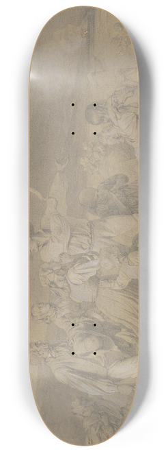 Jakob Becker - Schnitter auf dem Felde entdecken eine Feuersbrunst im nahen Dorfe 8.25 inch art skate deck