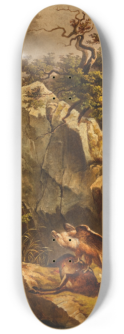 Jakob Canciani - A griffonvulture with a dead deer 8.25 inch art skate deck