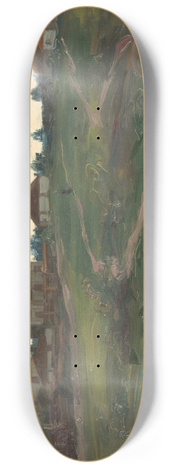 Jakob Koganowsky - Cloudburst over the village 8.25 inch art skate deck